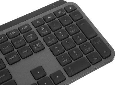 Клавиатура + мышь Logitech MX Keys S Combo клав:графитовый/черный мышь:графитовый USB беспроводная Bluetooth/Радио LED (920-011619)