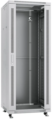 Шкаф коммутационный Cabeus (SH-05C-32U60/60) напольный 32U 600x600мм пер.дв.стекл металл 800кг серый 500мм 72.6кг 220град. 1610мм IP20 сталь