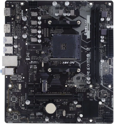 Материнская плата Biostar B550MT Soc-AM4 AMD B550 2xDDR4 mATX AC`97 8ch(7.1) GbLAN RAID+HDMI+DP