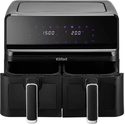 Аэрогриль Kitfort КТ-2265 8.6л 2700Вт черный/серебристый