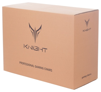 Кресло игровое Knight TITAN черный ромбик экокожа с подголов. крестов. металл