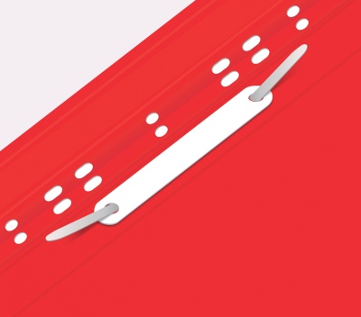 Папка-скоросшиватель Бюрократ PS-P20RED A4 прозрач.верх.лист боков.перф. пластик красный 0.12/0.16