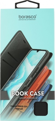 Чехол (флип-кейс) BoraSCO для Xiaomi Poco C51 Book Case черный (72199)