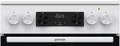 Плита Электрическая Gorenje GECS5C70WA белый/черный стеклокерамика (без крышки)