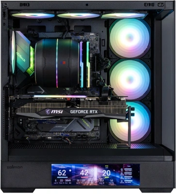 Корпус Zalman P40 DS черный без БП ATX 6x120mm 2x140mm 2xUSB3.0 audio bott PSU