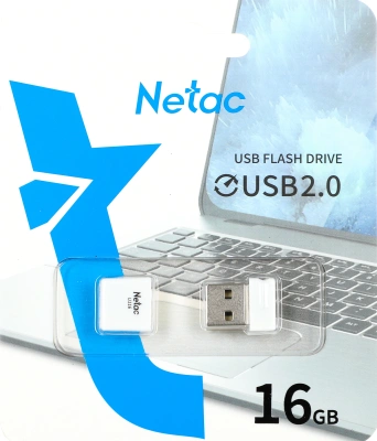 Флеш Диск Netac 16Gb U116 NT03U116N-016G-20WH USB2.0 белый