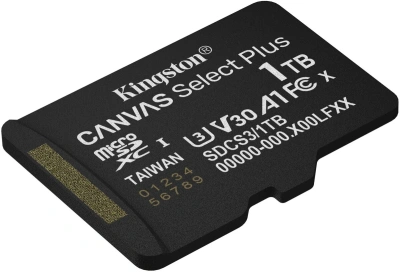 Флеш карта microSDXC 1TB Kingston SDCS3/1TBSP Canvas Select Plus V30 A1 w/o adapter