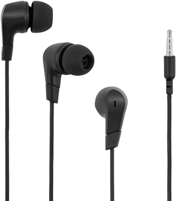 Гарнитура внутриканальные Оклик HS-S-250 1.2м черный проводные в ушной раковине (SS-E161)