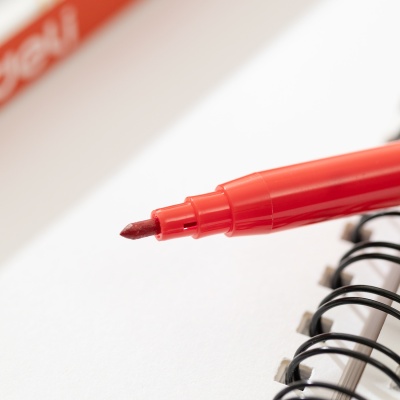 Фломастеры Deli EC10000 ColoRun Вентилируемый 12цв. коробка с европодвесом