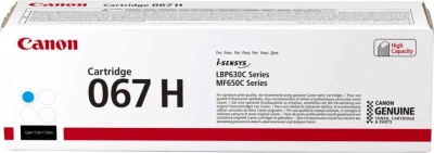 Картридж лазерный Canon 067HC 5105C002 голубой бар.в компл. (2400стр.) для Canon LBP631/633/MF651/655/657