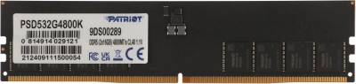 Память DDR5 2x16GB 4800MHz Patriot PSD532G4800K Signature RTL Gaming PC5-38400 CL40 DIMM UDIMM 288-pin 1.1В Ret