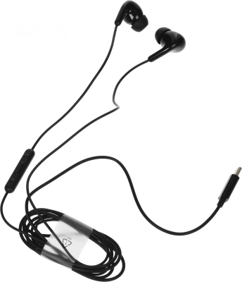 Гарнитура внутриканальные Xiaomi Type-C Earphones 1.25м черный проводные крепление за ухом (BHR8930GL)