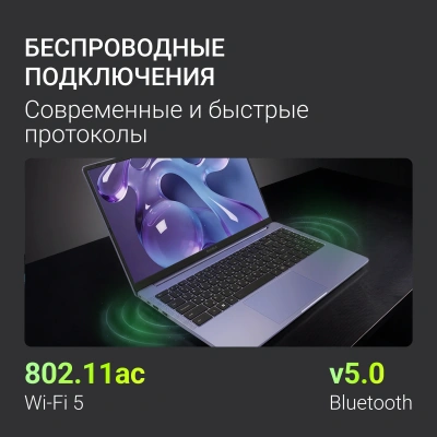 Ноутбук Digma Echo Athlon Gold 3150C 8Gb SSD256Gb AMD Radeon Graphics 15.6" IPS FHD (1920x1080) Windows 11 Pro dk.grey WiFi BT Cam 5000mAh (DN15A3-8CXW01)