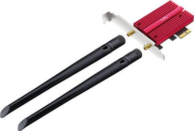 Сетевая карта Wi-Fi + Bluetooth Cudy WE9300 BE9300 PCI Express x1 (ант.внеш.съем) 2ант.