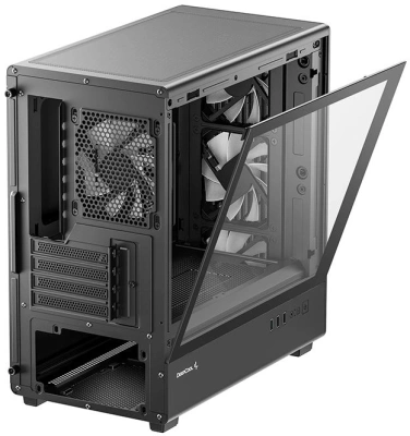 Корпус Deepcool CC350 4F черный без БП mATX 8x120mm 2x140mm 2xUSB2.0 1xUSB3.0 audio bott PSU