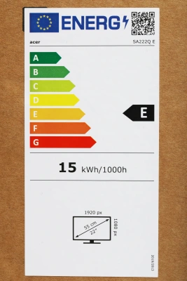 Монитор Acer 21.45" SA222QEbi черный IPS LED 1ms 16:9 HDMI матовая 250cd 178гр/178гр 1920x1080 100Hz FreeSync VGA FHD 2.48кг
