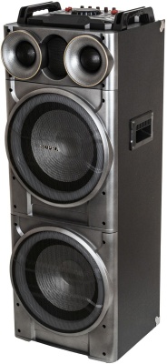Минисистема Supra SMB-2150 черный 200Вт FM USB BT SD (в комплекте: активн.+пассив.колонки)