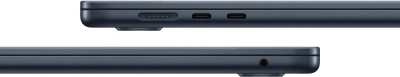 Ноутбук Apple MacBook Air A3241 M4 10 core 16Gb SSD512Gb/10 core GPU 15.3" Liquid Retina (2880x1864) macOS midnight WiFi BT Cam (MW1M3LL/A)