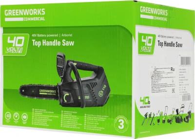 Цепная пила Greenworks GD40TCS аккум. дл.шины:10" (25cm) (2003807)