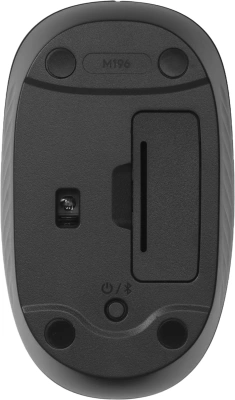 Мышь Logitech M196 графитовый оптическая 1000dpi беспров. BT для ноутбука 2but (910-007315)