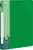 Папка с 80 прозр.вклад. Бюрократ -BPV80GRN A4 пластик 0.8мм торц.карм с бум. встав зеленый