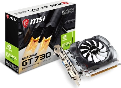 Видеокарта MSI PCI-E 2.0 N730-2GD3V3 NVIDIA GeForce GT 730 2Gb 128bit DDR3 902/1600 DVIx1 HDMIx1 CRTx1 HDCP Ret