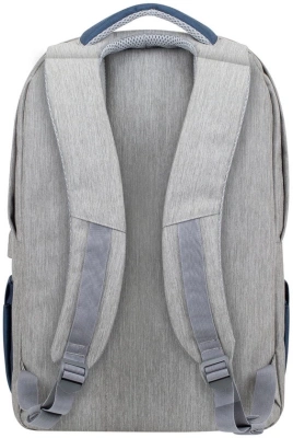 Рюкзак для ноутбука 17.3" Riva 7567 серый/темно-синий полиэстер (7567 GREY/DARK BLUE)