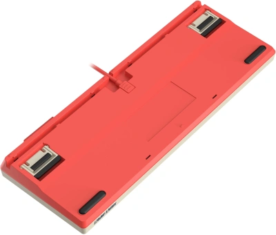 Клавиатура A4Tech AT87 Proxy Boom бежевый/красный USB for gamer LED (AT87) кабель 1.8м