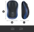 Мышь Logitech M185 черный/синий оптическая 1000dpi беспров. USB для ноутбука 2but (910-002632)