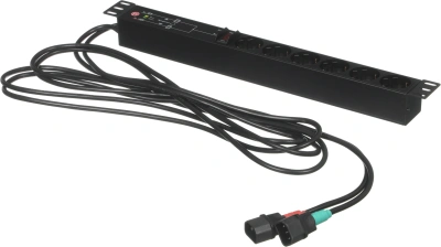 АВР Elemy ATS-1602 1U 19" ввод:2xIEC C14 выход:6xSchuko8A черный