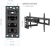 Кронштейн для телевизора Kromax CORBEL-11 титан 32"-75" макс.45кг настенный поворот и наклон