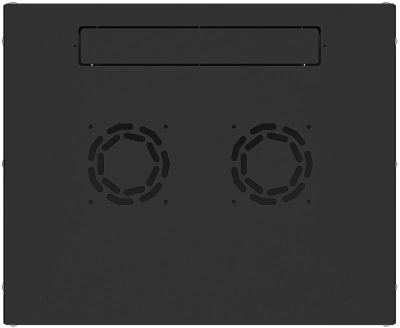 Шкаф коммутационный NTSS Lime (NTSS-WL6U5545GS-BL) настенный 6U 550x450мм пер.дв.стекл несъемн.бок.пан. 30кг черный 370мм 9.6кг 110град. 370мм IP20 сталь