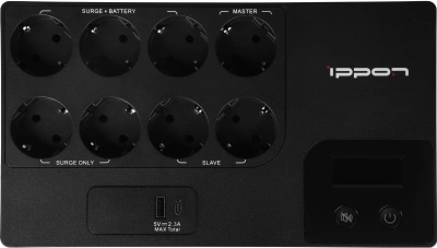 Источник бесперебойного питания Ippon Kirpich 850 480Вт 850ВА черный