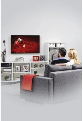 Кронштейн для телевизора Hama 00220809 черный 32"-65" макс.35кг настенный фиксированный