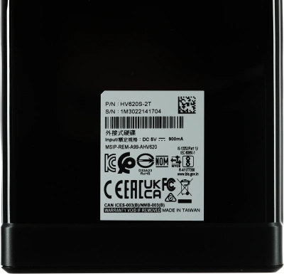 Жесткий диск A-Data USB3.1 2TB AHV620S-2TU31-CBK HV620S 2.5" черный