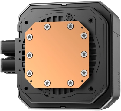 Система водяного охлаждения Deepcool Spartacus 420 ARGB Soc-AM5/AM4/1200/1700/1851 черный 4-pin 32.89dB Al LCD 350W 2647gr Ret (R-SPT420-BKDSMP-G-1)