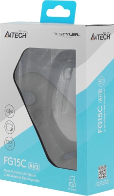 Мышь A4Tech Fstyler FG15C Air2 черный оптическая 1200dpi беспров. USB для ноутбука 3but (FG15C AIR2 BLACK)