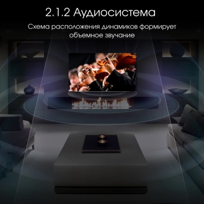 Телевизор OLED Digma Pro 65" OLED 65M Google TV Frameless черный/серебристый 4K Ultra HD 120Hz DVB-T DVB-T2 DVB-C DVB-S DVB-S2 USB WiFi Smart TV