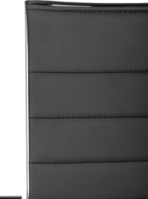 Кресло Бюрократ CH Balance-Low SL PU Line черный экокожа низк.спин. крестов. металл хром