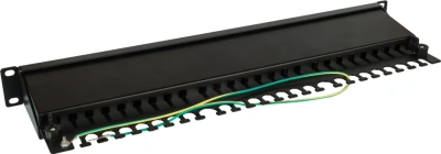 Патч-панель Lanmaster LAN-PPI24S6 19" 1U 24xRJ45 кат.6 STP