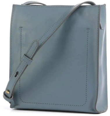Сумка кросс-боди женская The Bridge Mirra 04160501/KP голубая натур.кожа