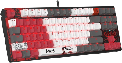 Клавиатура A4Tech S87 Naraka механическая черный/красный USB for gamer LED кабель 1.8м