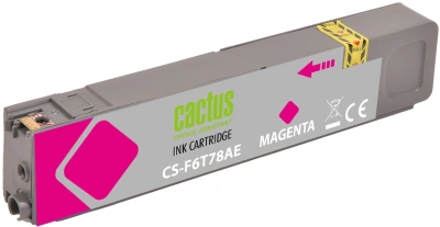 Картридж струйный Cactus CS-F6T78AE 913A пурп.пигм. (55мл) для HP PW 352dw/377dw/Pro 477dw/452dw с чипом