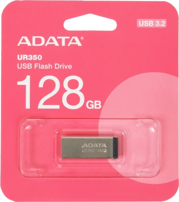 Флеш Диск A-Data 128GB UR350 UR350-128G-RSR/BK USB3.2 серебристый/черный