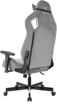 Кресло игровое Knight Outrider LTD серый Light-19 с подголов. крестов. металл