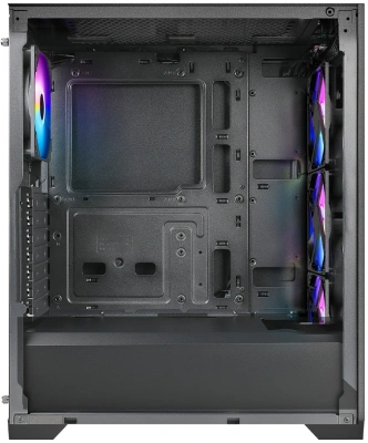 Корпус Azza AEROHEX черный без БП ATX 6x120mm 2x140mm 1xUSB2.0 1xUSB3.0 audio bott PSU
