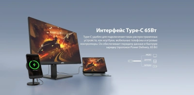 Монитор Dahua 27" LM27-P301A черный IPS LED 5ms 16:9 HDMI матовая HAS Piv 1000:1 250cd 178гр/178гр 2560x1440 75Hz DP 2K USB 5.98кг