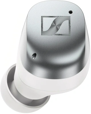 Гарнитура внутриканальные Sennheiser Momentum True Wireless 4 серебристый/белый беспроводные bluetooth в ушной раковине (700366 MTW4 WHITE SILVER)