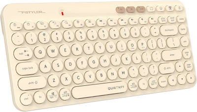 Клавиатура A4Tech FBK36C AS бежевый USB беспроводная BT/Radio slim Multimedia