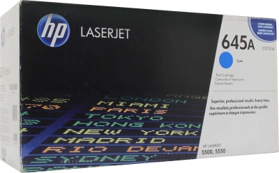 Картридж лазерный HP 645A C9731AC голубой (12000стр.) для HP 5500/5550/5550dn/5550dtn/5550hdn/5550n (техн.упак)